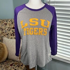 Three Squares LSU long sleeve tee shirt